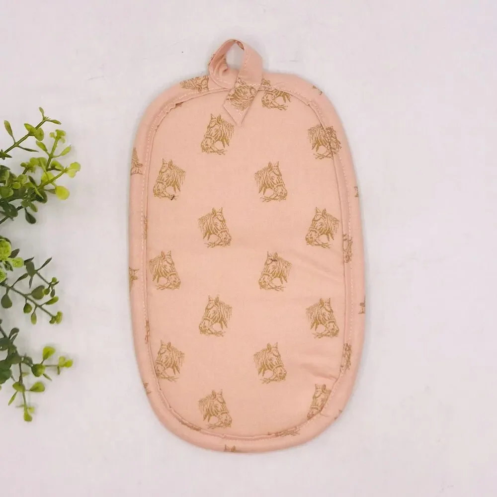 Finger Hotpad: Potholder, Pink Pony Horse Head Hotpad